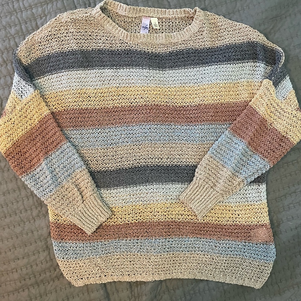 Striped Knit Sweater